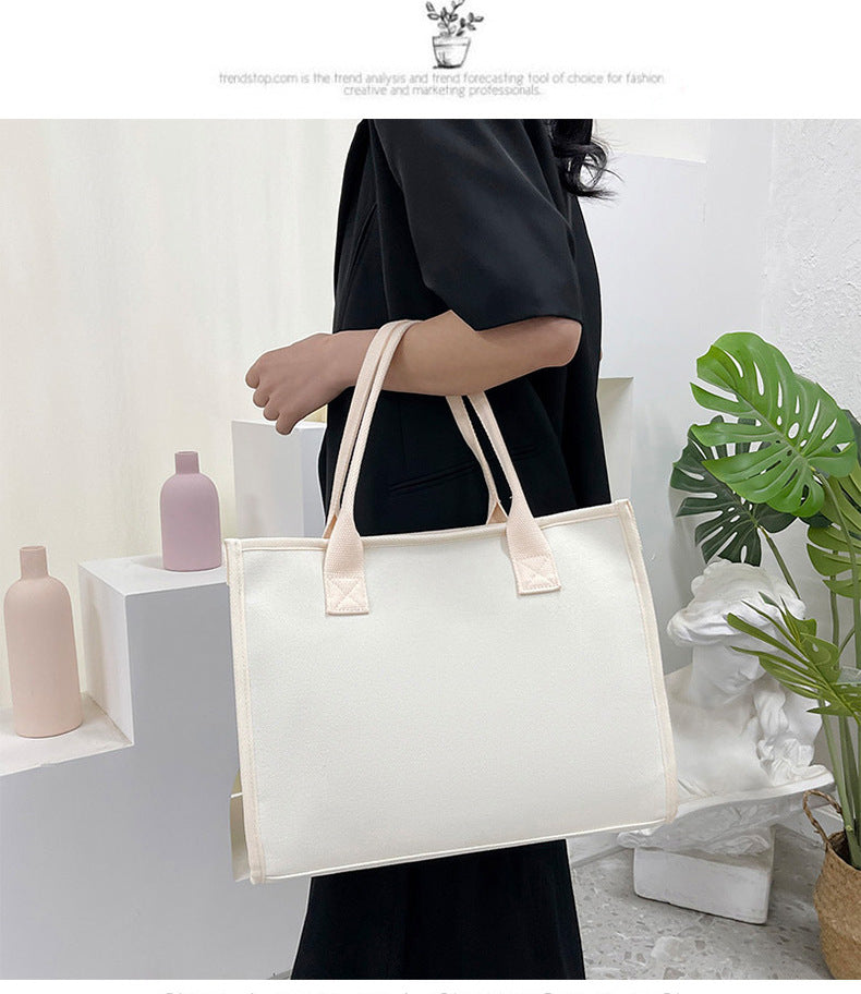 Wholesale Portable Large Capacity Canvas Fashionable All-match Tote Bag